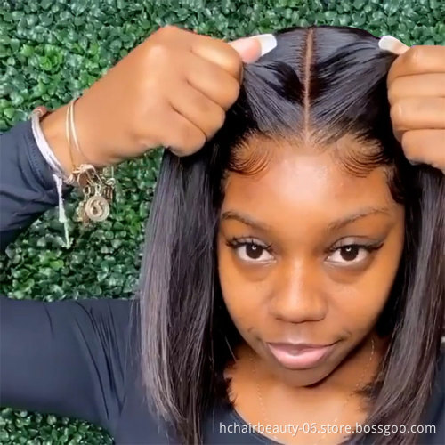 Lower Price Frontal Brazilian Human Hair 5X5 Hd Bob Wig Lace Frontal For Black Women
